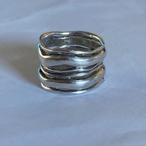 Sterling silver stacked type ring